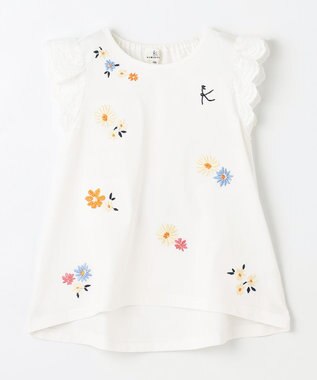  【100㎝】フラワーエンブロイダリー チュニック