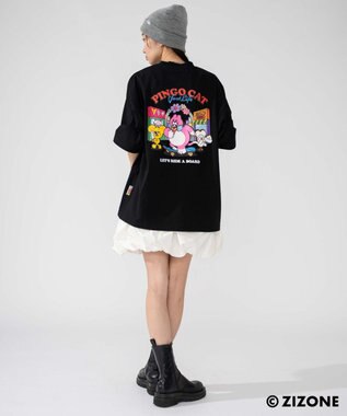 WEGO 【ユニセックス着用ITEM】別注ZIZONEグラフィックT（SS） ブラック