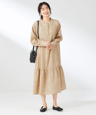 ANY 【セットアイテム】ニットベスト×ワンピース SET ベージュ×ベージュドット