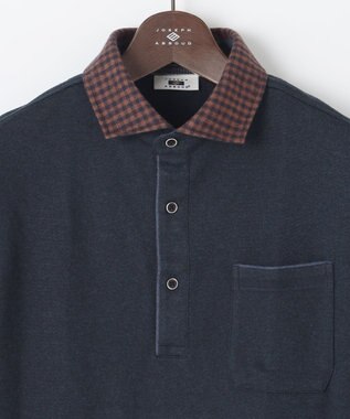 JOSEPH ABBOUD 【保温性/滑らかな肌触り/多機能ポロシャツ】 ウィンターダディー ポロシャツ ネイビー系3
