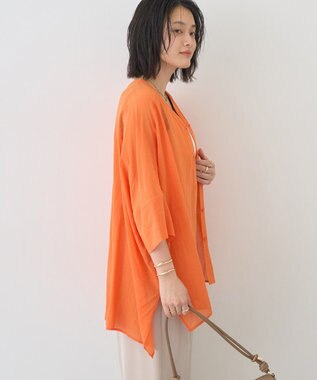 AMERICAN HOLIC Vネックポンチョシャツ Orange