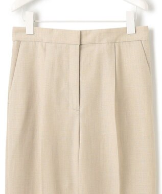 ICB L 【接触冷感・速乾・洗える】T.R.Liプレーンウィーブ ストレートパンツ フラックス系