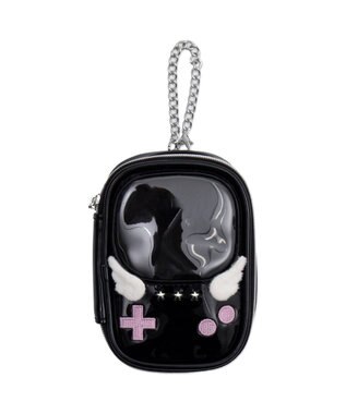 WEGO 【痛バ＆推し活グッズ】GAMEぬいポーチ ブラック