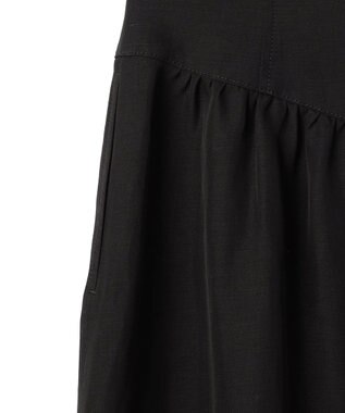 BEIGE， BERNARD / リネン混 ゴールドジップ ハイウエススカート Black