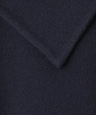 #Newans セーラーカラーダブルフェイスケープコート ネイビー