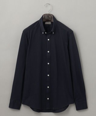 GOTAIRIKU 【吸水速乾】クールマックス鹿の子 ビズシャツ_ボタンダウン ネイビー系