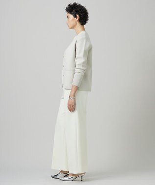 ICB 【洗える】ソフトカシミヤミックス Vネックニットカーディガン トープ系