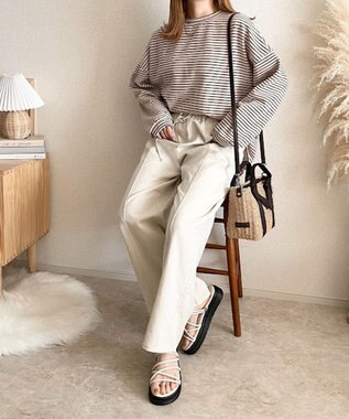 LA BAGAGERIE 【maison vert】 【ペーパー素材・多収納】リボンハンドル2WAYかごバッグ チョコ