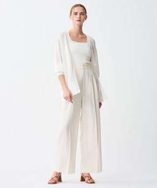 uncrave ラスターシアーニット ロングカーディガン オフ