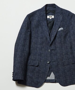 JOSEPH ABBOUD 【イージーケア・多機能】人気 ライトウェーブ ジャケット ネイビー系4