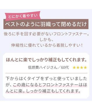 BRADELIS New York 【BRADELIS NewYork peace / ノンワイヤー・フロント留め・スッキリ着痩せ】細く見えるフロントファスナーブラ23 S～5L ヌーディピンク