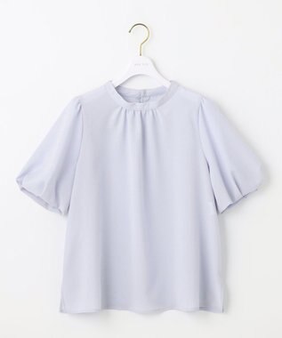 ANY SIS 【洗える】シアーストライプ ブラウス ライトブルー