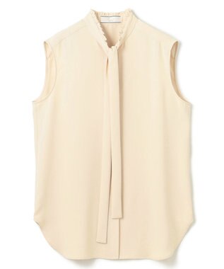 BEIGE， 【洗える】EVA / ボウタイブラウス Sheer Orange