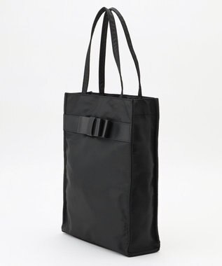 ANY 【A4サイズ収納可】縦型リボンサブトートバッグ ブラック