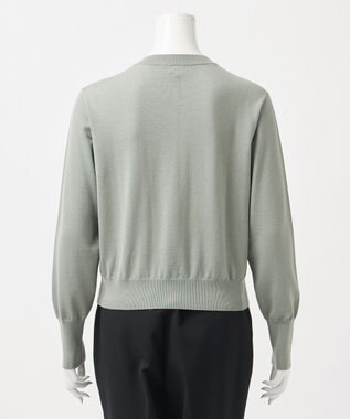 23区 S 【R(アール)】ファインウール ニットカーディガン カーキ系