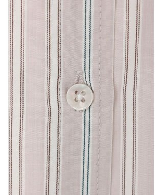 earth music&ecology レギュラーカラーシャツ Stripe Beige