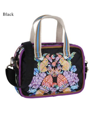 tsumori chisato CARRY tcアニマルキルト ショルダーバッグ ミニボストン ブラック