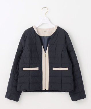 撥水・洗える】2WAYノーカラーダウン ジャケット / ANY SIS L