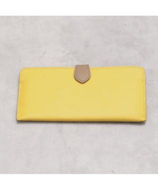 UNBILLION アトランタ ATLANTA / 牛革薄マチロングウォレット イエロー