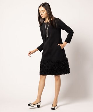 TOCCA 【洗える】CHEEK BRUSH ドレス ブラック系