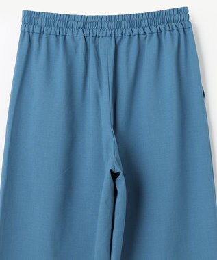 ANY L 【ウエストゴム】イージケア美脚パンツ ワイド ブルー