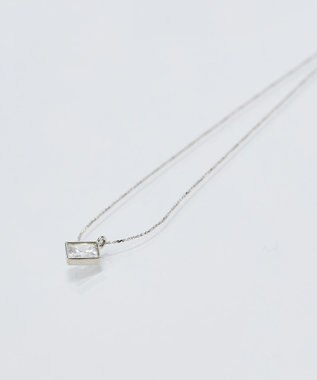 Phoebe 【金属アレルギー対応】グリマースクエアビジューネックレス/ニッケルフリー シルバー シルバー