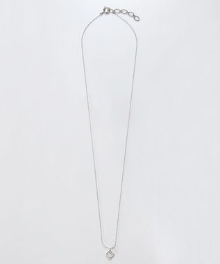Phoebe 【金属アレルギー対応】グリマースクエアビジューネックレス/ニッケルフリー シルバー シルバー