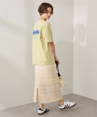 AMERICAN HOLIC サガラ刺繍Ｔシャツ Lime Green