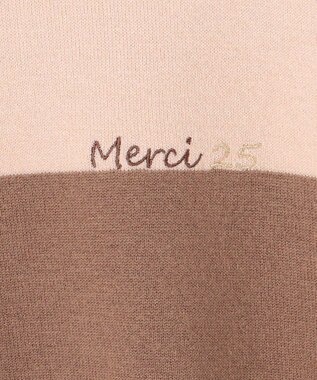 自由区 【カタログ掲載・セットアップ対応・洗える】スムージーブロッキング ニット ピンクベージュ×モカ