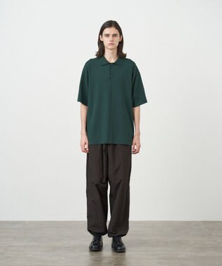 ATON FRESCA KNIT | ポロセーター - UNISEX GREEN