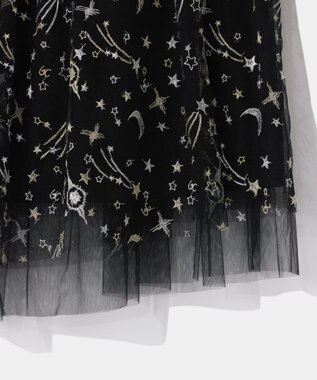 GRACE CONTINENTAL スペースembチュールスカート ブラック