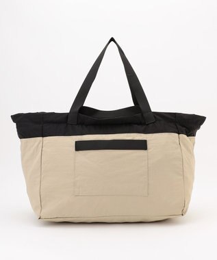 LA BAGAGERIE 【MONICA】ダブルハンドル　パッカブルビッグバッグ ベージュ