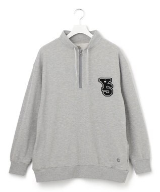 【UNISEX】ハーフZIPスタンドネック トレーナー