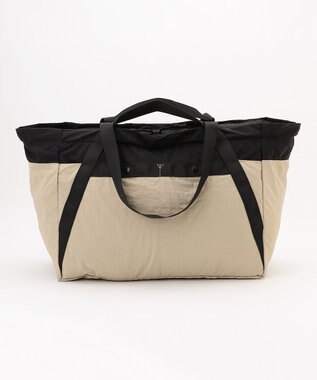 LA BAGAGERIE 【MONICA】ダブルハンドル　パッカブルビッグバッグ ベージュ