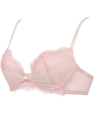 WACOAL 【ファーストリボンブラ】 ブラジャー 【若い世代の体型特徴を考えた設計仕様】 きれいな谷間をメイクしてキープ まるみのあるシルエット レディース BRB409 /ワコール ロマンピンク