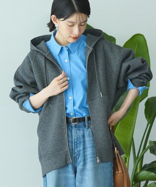 AMERICAN HOLIC ダンボールポンチZIPパーカー Dark Gray Mixture