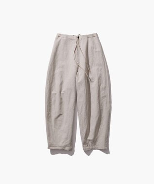 ATON CRISPY LINEN | イージーパンツ BEIGE