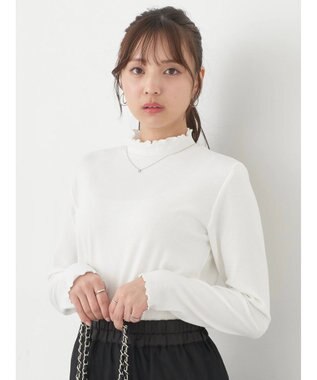 earth music&ecology テレコリブメローハイネックインナー Off White