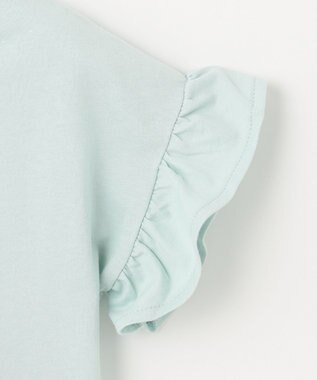 ANY KIDS 袖フリル エモプリント Ｔシャツ ミント