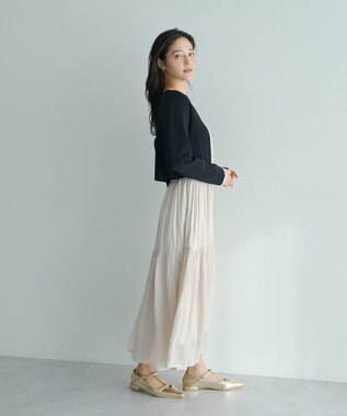 YECCA VECCA 【2点SET】カーディガンセットワンピース Black