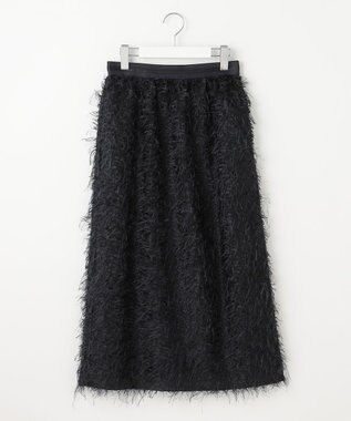 自由区 L 【カタログ掲載】フェザージャカード スカート ネイビー