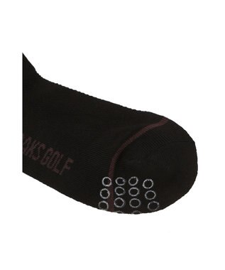 DAKS 【DAKS GOLF】ライン配色足首パイルソックス ブラック