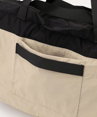 LA BAGAGERIE 【MONICA】ダブルハンドル　パッカブルビッグバッグ ベージュ