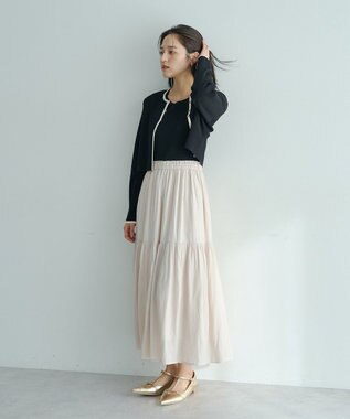 YECCA VECCA 【2点SET】カーディガンセットワンピース Black
