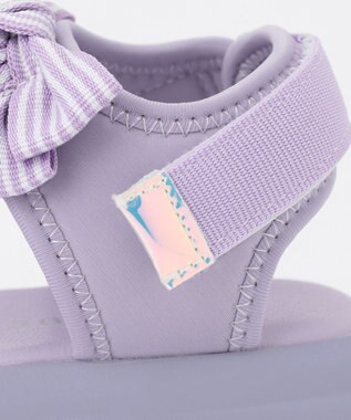 ANY KIDS リボン スポーツ サンダル ラベンダー