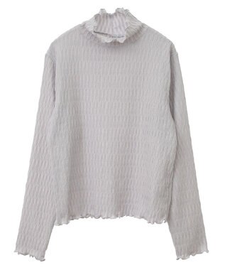 Green Parks ・Ｐｅｔｉｔ　Ｆｌｅｕｒ　ジャカードハイネックロンＴＥ Light Gray