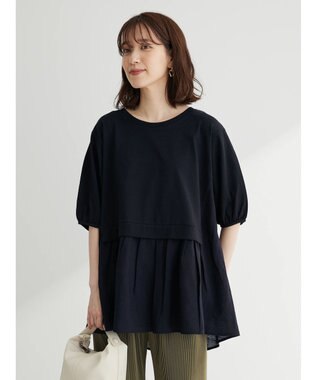 Green Parks カットドッキングフレアラインプルオーバー Black