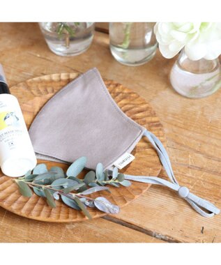 Mother garden 【Hinami】 抗菌 リバーシブル マスク 《マッシュルーム×ライトベージュ》【Sサイズ/Mサイズ】 ベージュ