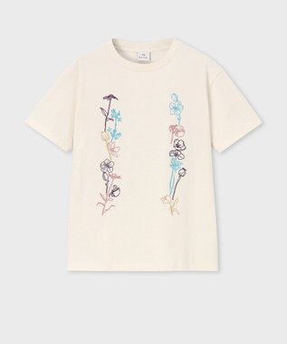 Paul Smith フローラル エンブロイダリー 半袖Tシャツ