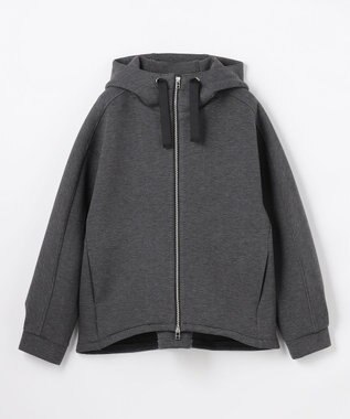 ANY L ダンボールＷジップパーカー チャコール